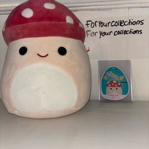 Kellytoy Spotted Top Malcom The Mushroom 8 Inch Squishmallow